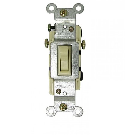 AMERICAN IMAGINATIONS 5.25 in. x 7.25 in. Electrical Switch in Ivory AI-35006